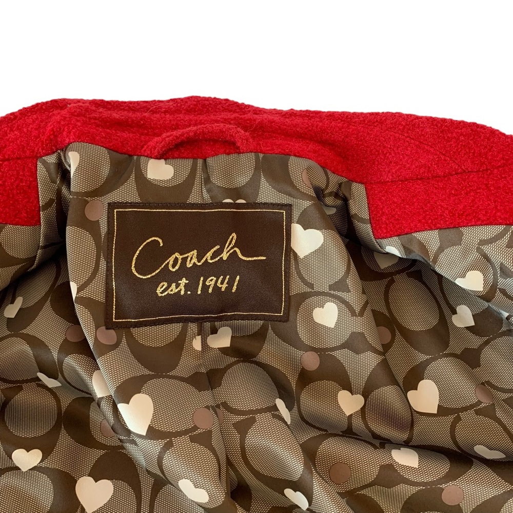 NWOT COACH 1941 Collection Wool Jacket with Signature Coach Lining Size Medium